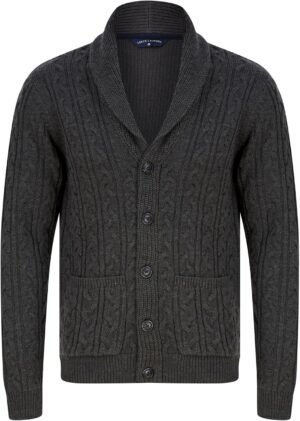 Tokyo Laundry Men's Knitted Shawl Neck Cardigan