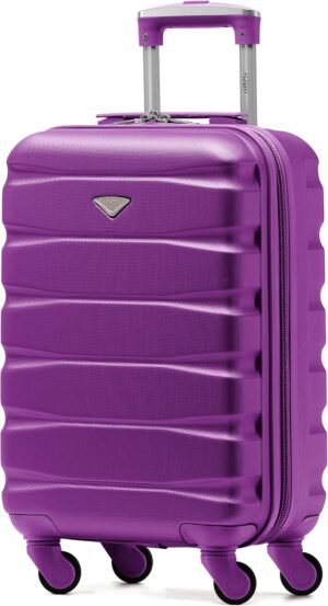 Flight Knight Lightweight 4 Wheel ABS Hard Case Suitcases Cabin Carry On Hand Luggage Approved for Over 100 Airlines Including easyJet, British Airways, RyanAir, Virgin Atlantic, Emirates & Many More