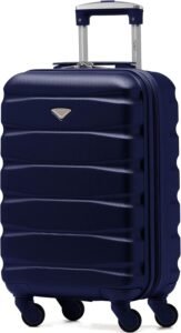 Flight Knight Lightweight 4 Wheel ABS Hard Case Suitcases Cabin Carry On Hand Luggage Approved for Over 100 Airlines Including easyJet, British Airways, RyanAir, Virgin Atlantic, Emirates & Many More