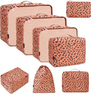 BAGAIL Packing Cubes for Suitcase 8 Set, Lightweight Luggage Packing Organizers Packing Cubes for Travel Accessories