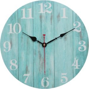 keivmlvt 32.5 CM /13 Inch Modern Wall Clock - Silent Non-Ticking Decorative Timepiece for Kitchen, Living Room, and Office