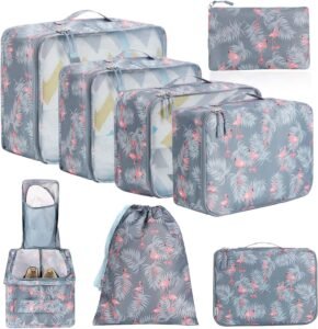 BAGAIL Packing Cubes for Suitcase 8 Set, Lightweight Luggage Packing Organizers Packing Cubes for Travel Accessories