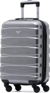 Flight Knight Lightweight 4 Wheel ABS Hard Case Suitcases Cabin Carry On Hand Luggage Approved for Over 100 Airlines Including easyJet, British Airways, RyanAir, Virgin Atlantic, Emirates & Many More