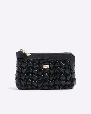 Black Scrunch Pouch Purse