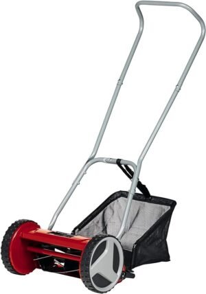 Einhell GC-HM 300 Hand Push Lawnmower -- Manual Lawn-Mower With 30cm Cutting Width, 16L Grass Box, 4 Cutting Height Levels -- Walk-Behind Lawn Mower For Small Gardens