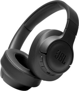 JBL Tune 710BT Wired and Wireless Over-Ear Headphones with Built-In Microphone, Multi-Point Connection and Hands-Free Controls, 50 hours battery life, in Black