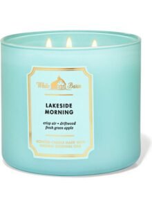 Bath & Body Works Lakeside Morning 3-Wick Candle Blue