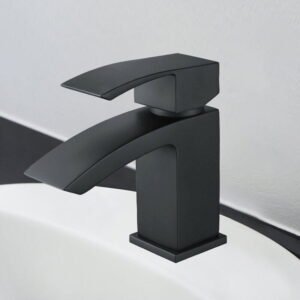 Bathroom Basin Sink Tap Counter Sink Waterfall Mixer Chrome Mono Faucet + Waste