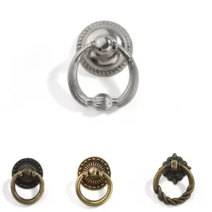 Retro Handles Antique Knobs Door Drawer Cabinet Ring Knob Cupboard Wardrobe
