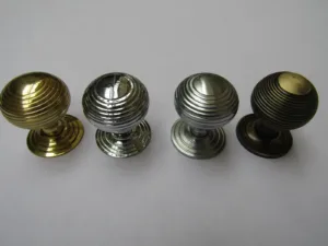 BEEHIVE REEDED  -vintage cabinet cupboard chest drawer knob pull handles