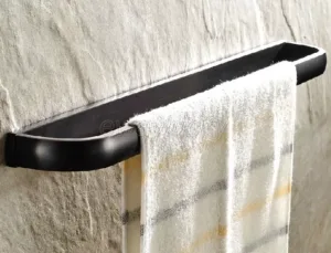 Oil Rubbed Bronze Bathroom Wall Mount Single Bar Towel Rack Holders wba192