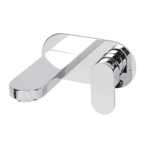 Wall Mounted Modern Basin Mixer Tap Single Lever Long Spout Bathroom Faucet