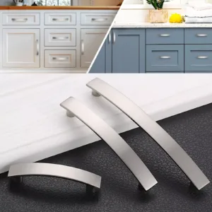 Drawer Handles Wardrobe Pull Handles Kitchen Cabinet Handle Brushed Chrome Lot