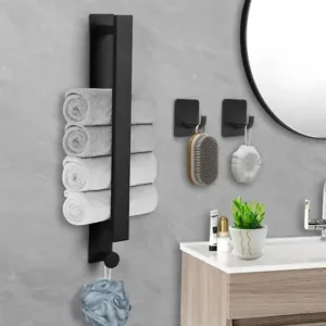 Self-Adhesive Towel Rack Wall Towel Holder Stainless Steel Bathroom Towel Rail