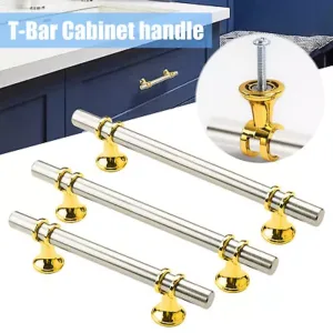 Kitchen Cabinet Pulls Drawer T Bar Handles Polished Nickel Stainless Steel Alloy