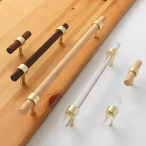 2X Furniture T-Bar Pull Handle Kitchen Cabinet Dresser Bookcase Drawer Pull Knob