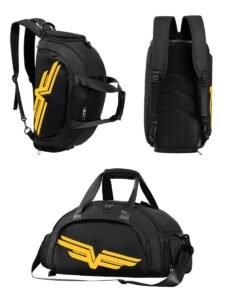 FIORETTO 30L Sports Gym Bag with Wet Pocket & Shoe Compartment, Sports Holdall Backpack for Men Women